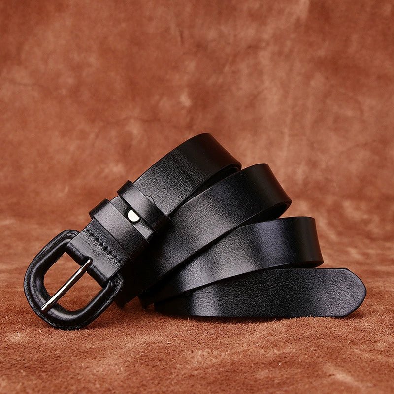 Lochlan – Retro Pin Buckle Leather Belt - Hilltop Nord