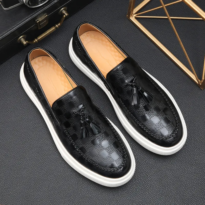 The Smooth Operator Leather Slip-Ons