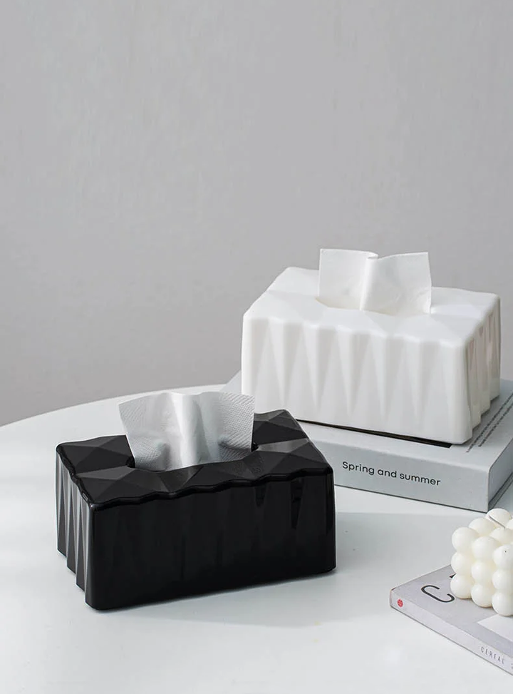 Geometric Luxury Tissue Box Dispenser