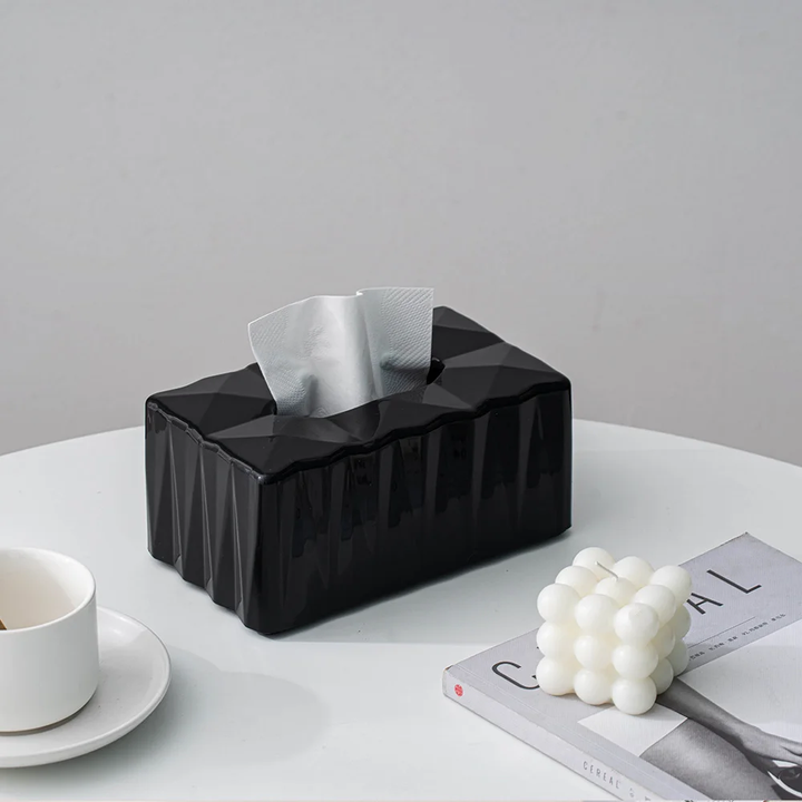 Geometric Luxury Tissue Box Dispenser