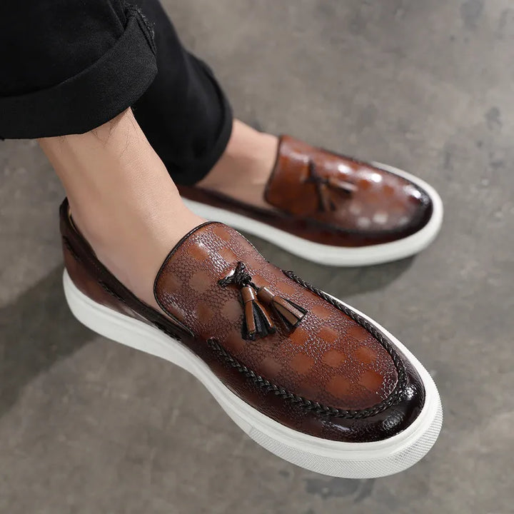 The Smooth Operator Leather Slip-Ons