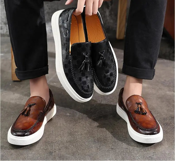 The Smooth Operator Leather Slip-Ons