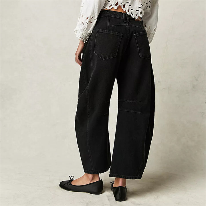 Valentina - Mid-Rise Barrel Jeans