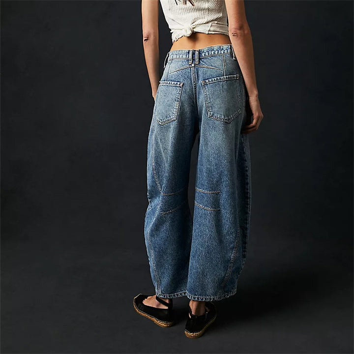 Valentina - Mid-Rise Barrel Jeans