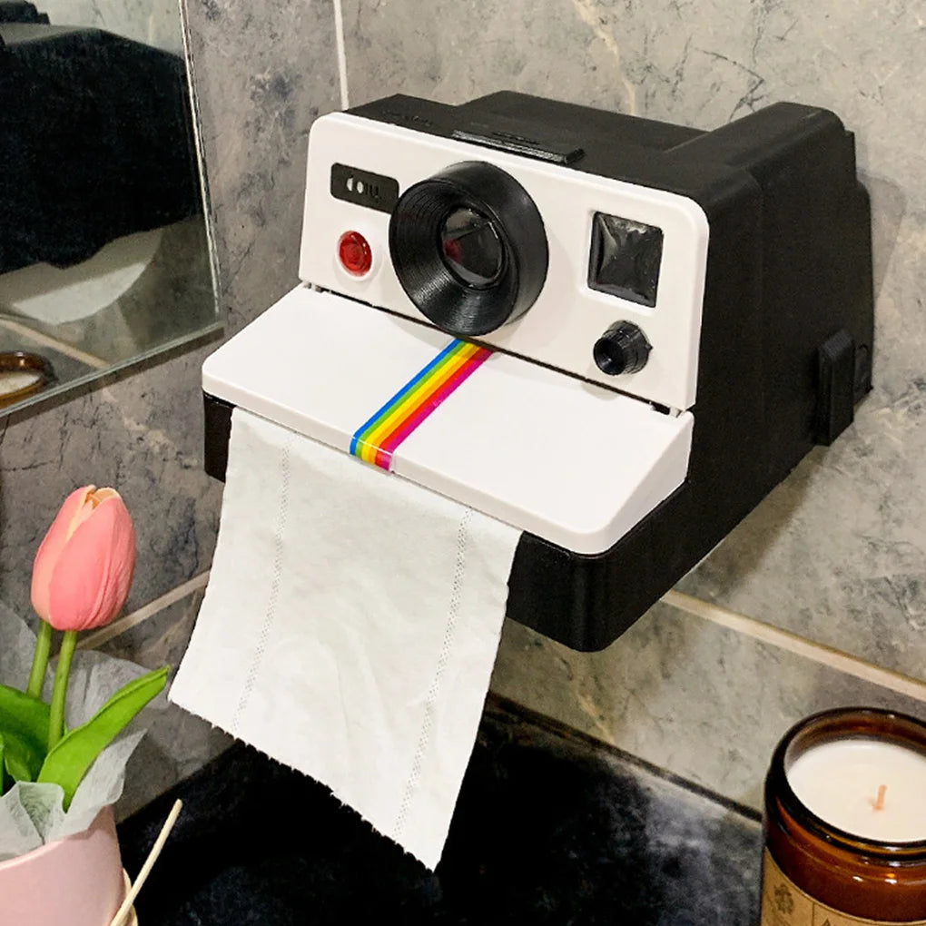 Vintage Camera Toilet Paper Holder