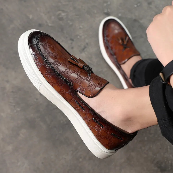 The Smooth Operator Leather Slip-Ons