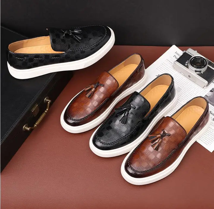 The Smooth Operator Leather Slip-Ons