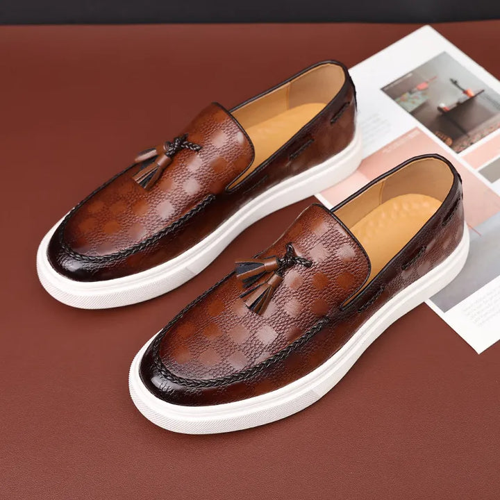 The Smooth Operator Leather Slip-Ons