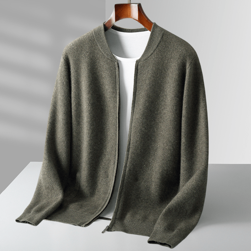 Fairmont - Wool Zip Cardigan - Hilltop Nord