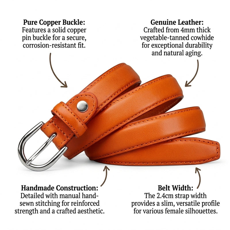 Keldon – Pin Buckle Leather Belt infographic